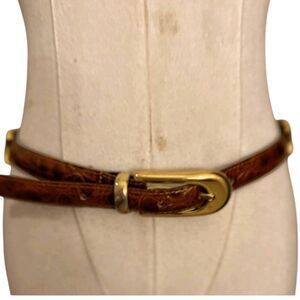 Made In France Leather Alligator Look Belt